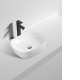 465x375x115mm Bathroom Oval Above Counter White Ceramic Wash Basin